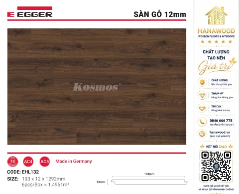 Lót Sàn Gỗ Egger EHL132 12mm nhập khẩu Đức chống cong vênh