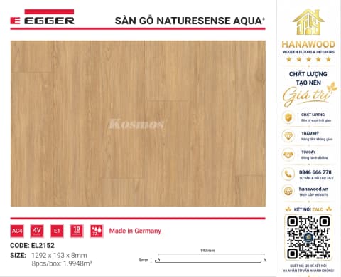 Lót Sàn Gỗ Egger EL2152 8mm dòng Aqua+ siêu kháng nước