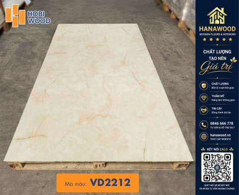 Tấm Ốp PVC Nhựa Giả Vân Đá Hobiwood VD2212 khả năng chống cháy lan không bám bụi
