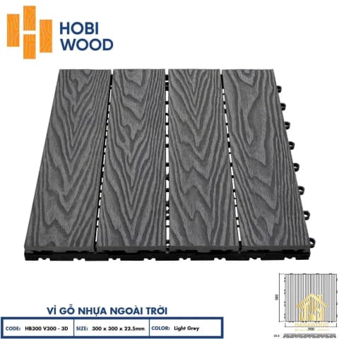 Công trình Góc chill vỉ nhựa gỗ Hobiwood cho chung cư quận 9
