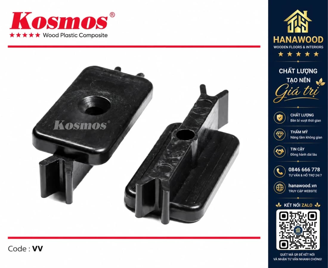 Chốt Nhựa Cố Định Sàn Gỗ Nhựa Ngoài Trời Kosmos