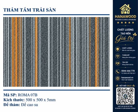 Thảm Tấm Trải Sàn Văn Phòng Roma 07B