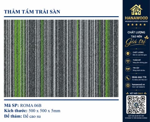 Thảm Tấm Trải Sàn Văn Phòng Roma 06B