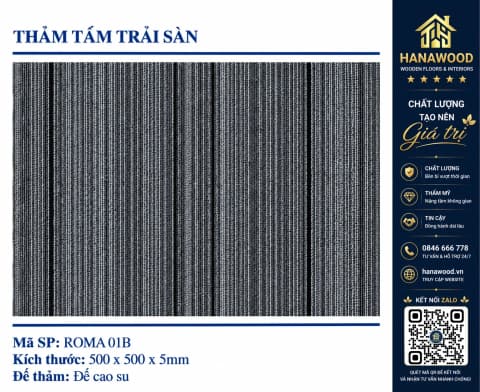 Thảm Tấm Trải Sàn Văn Phòng Roma 01B