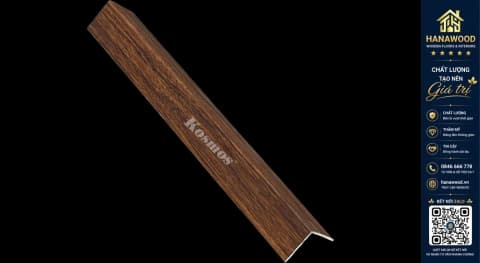 Nẹp Góc V Nhựa Giả Gỗ Kosmos V30-009