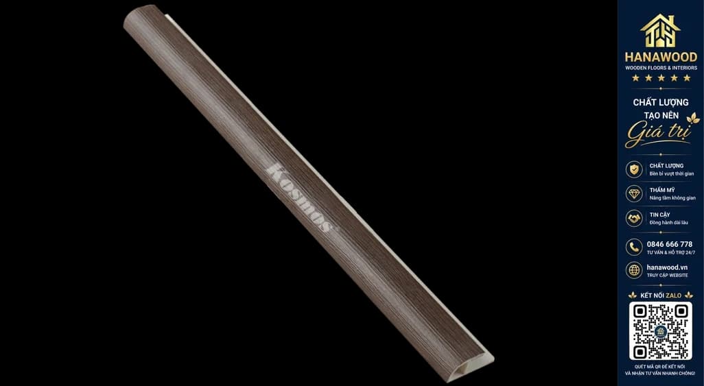 Nẹp Kết Thúc Tấm Ốp Tường Kosmos L-010 Giả Vân Gỗ