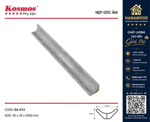 Phào Góc Âm Giả Vân Bê Tông Kosmos GA-012