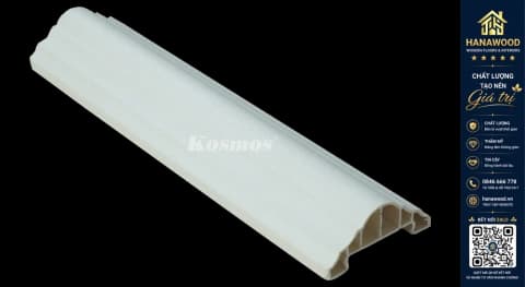 Phào Chỉ Lưng Tường Trần Kosmos TL50x22-015 Màu Trắng Trơn