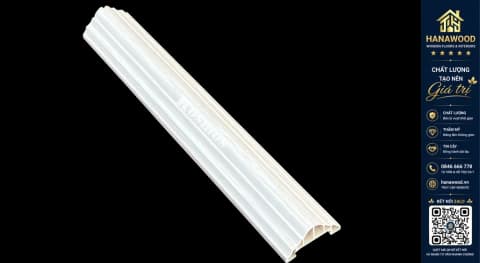 Phào Chỉ Lưng Tường Trần Kosmos TL50x22-005 Màu Trắng