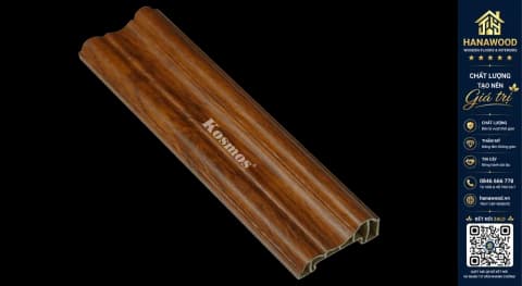 Phào Chỉ Lệch Trang Trí Kosmos CL50x22-018 Giả Vân Gỗ