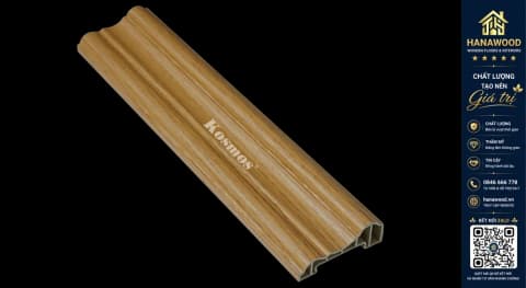 Phào Chỉ Lệch Trang Trí Kosmos CL50x22-003 Giả Vân Gỗ