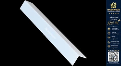 Nẹp Góc V Nhựa Giả Vân Vải Trắng Kosmos V33x30-016
