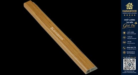 Nẹp Kết Thúc Tấm Ốp Tường Kosmos L30x13-003 Giả Vân Gỗ