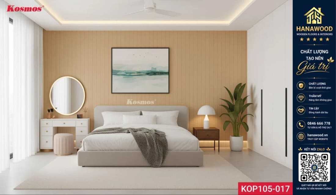 Tấm Ốp Tường Nano Kosmos KOP105-012 Vân Bê Tông