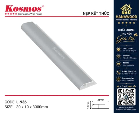 Nẹp Kết Thúc L Trang Trí Lam Sóng Nano Kosmos