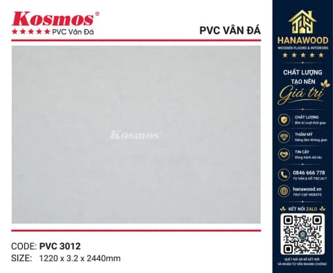 Ốp Tường PVC Giả Đá Kosmos PVC3012 Dày 3.2mm
