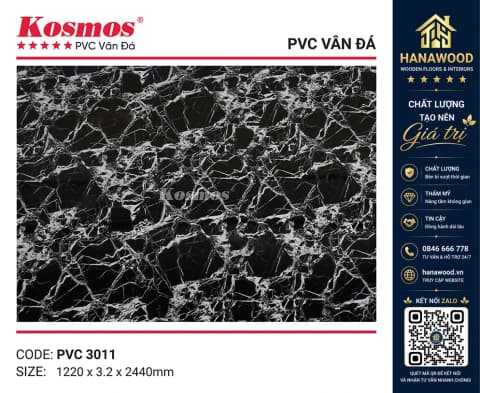 Ốp Tường PVC Giả Đá Kosmos PVC3011 Dày 3.2mm