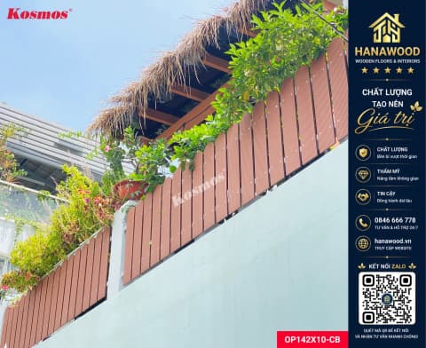 Thanh Lam Đa Năng Gỗ Nhựa Ngoài Trời Kosmos OP142X10