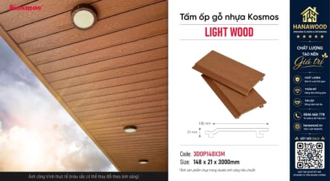 Ốp Tường Ngoài Trời Kosmos OP148X3M-1 Yellow Dài 3m