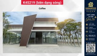 Tấm Ốp Lam Sóng Ngoài Trời Kosmos K4S219X28 Coffee 2.2m