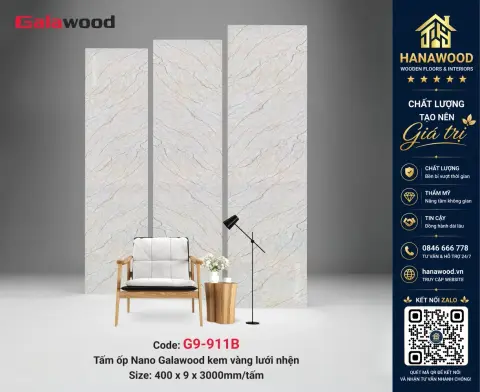 Tấm Nhựa Ốp Tường Nano Giả Vân Đá Galawood G9-911B
