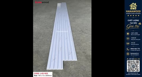 Nhựa Lam Sóng Màu Trắng Giả Vân Đá Galawood L4S-903