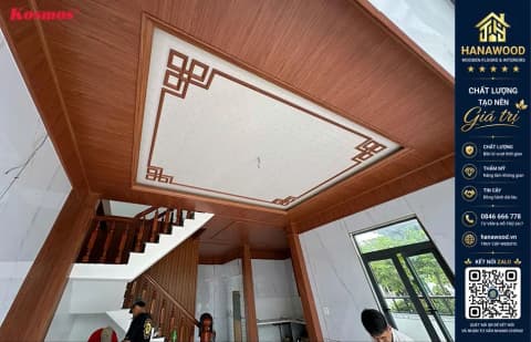 Tấm Ốp Trần Nano Nhựa Giả Gỗ Galawood G1-906