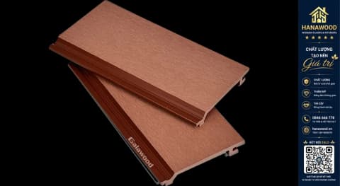 Tấm Ốp Gỗ Nhựa Ngoài Trời Galawood GOP148X21 Red Brown