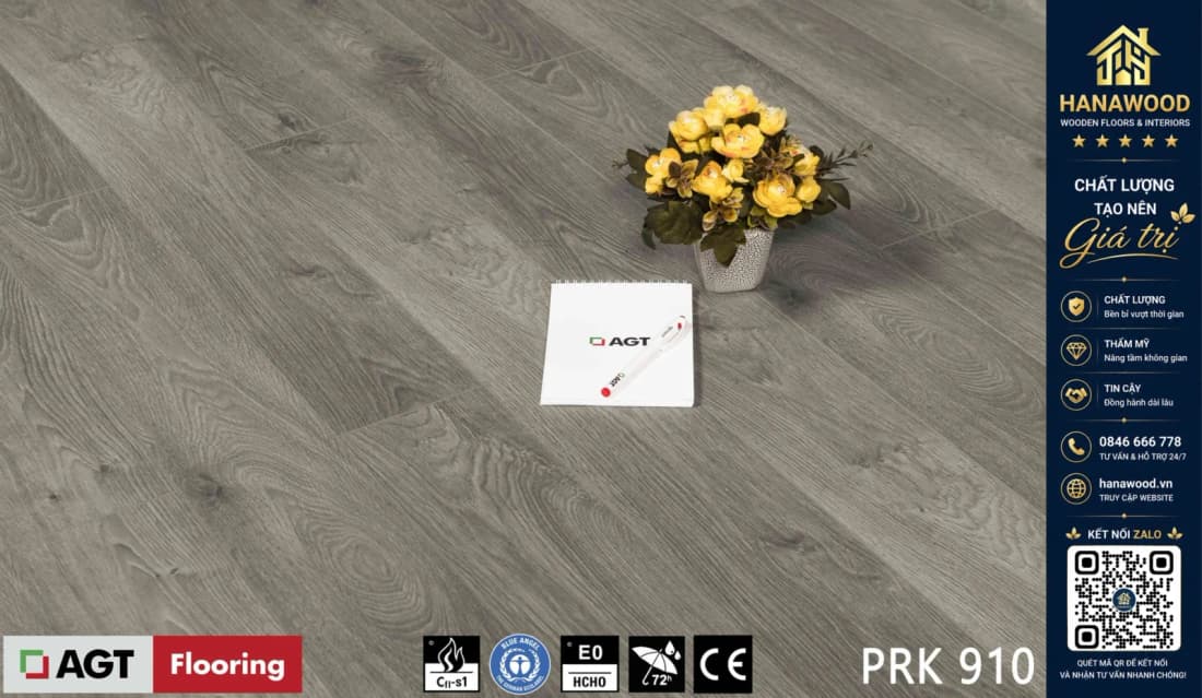 Sàn Gỗ Công Nghiệp AGT Effect PRK910 12mm