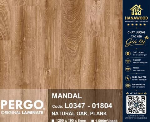 Sàn Gỗ Công Nghiệp Pergo Mandal 01804