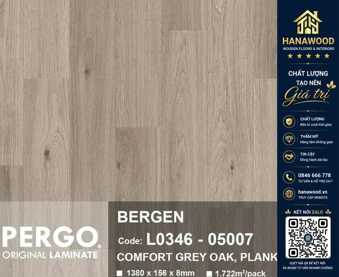 Sàn Gỗ Công Nghiệp Pergo Bergen 05007