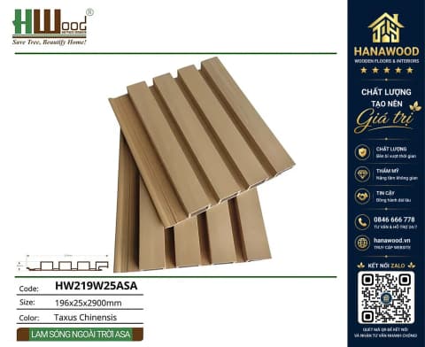 Lam 4 Sóng Ngoài Trời Phủ ASA Hwood HW219W25ASA Taxus Chinensis