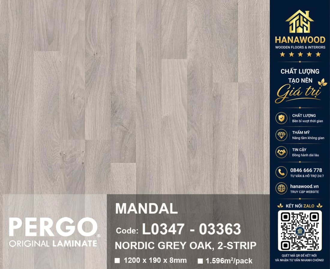 Sàn Gỗ Công Nghiệp Pergo Mandal 03363