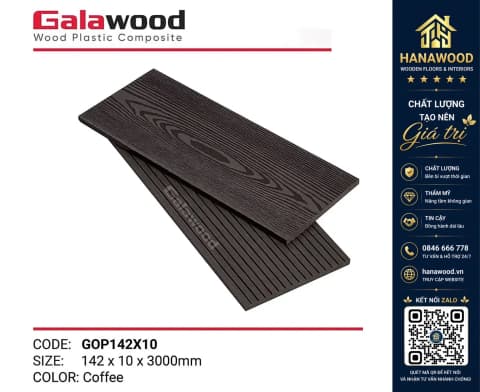 Thanh Lam Đa Năng Làm Bàn Ghế Galawood GOP142X10 Coffee
