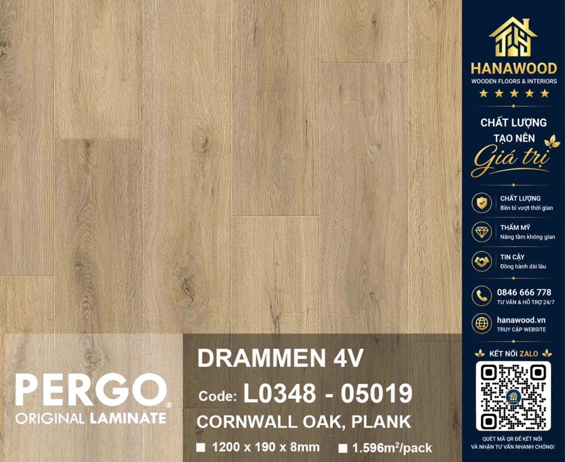 Sàn Gỗ Công Nghiệp Pergo Drammen 05019