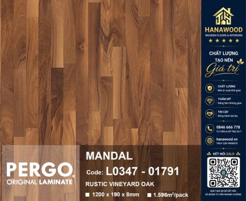 Sàn Gỗ Công Nghiệp Pergo Mandal 01791