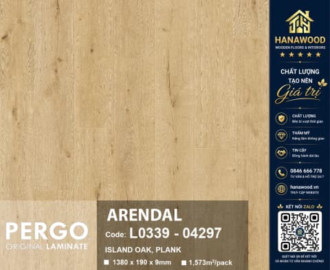Sàn Gỗ Công Nghiệp Pergo Modern Plank 9mm 04297