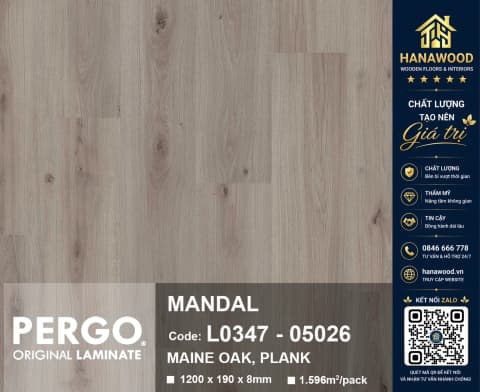 Sàn Gỗ Công Nghiệp Pergo Mandal 05026