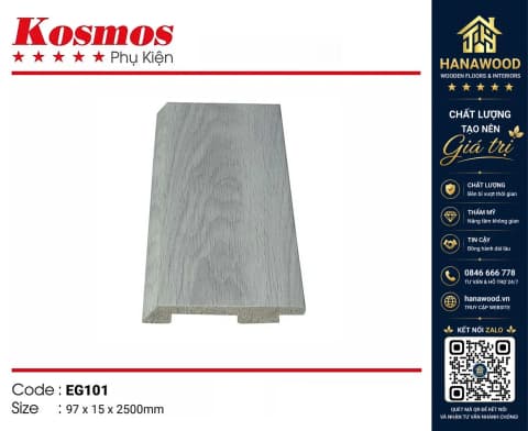 Len chân tường mã EG101 97 x 15 x 2500mm