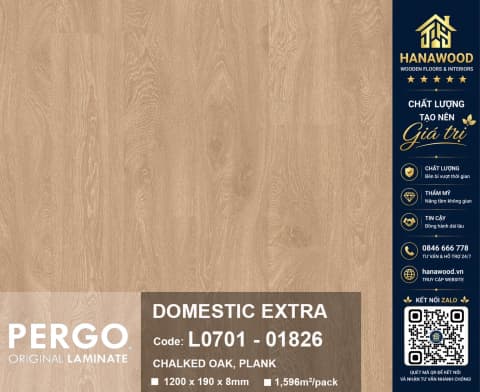 Sàn Gỗ Công Nghiệp Pergo Domestic Extra 01826