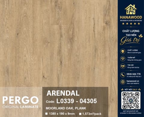 Sàn Gỗ Công Nghiệp Pergo Modern Plank 9mm 04305