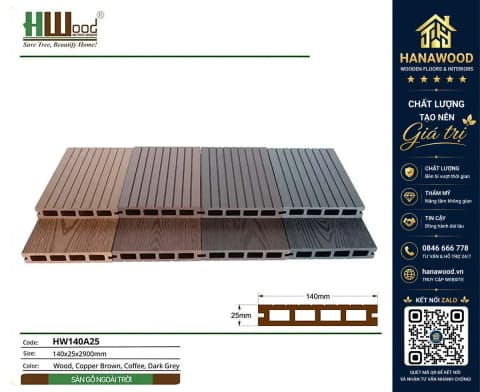 Hình ảnh Sàn Ban Công Sân Thượng Ngoài Trời Hwood HW140A25