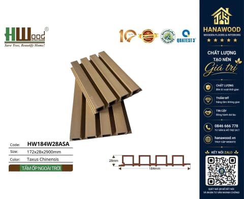 Lam 4 Sóng Ngoài Trời Phủ ASA Hwood HW184W28ASA Taxus Chinensis