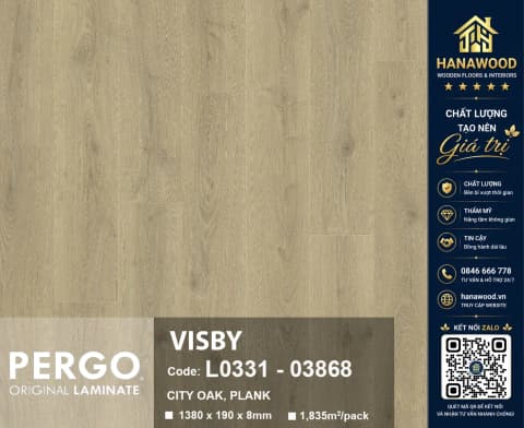 Sàn Gỗ Công Nghiệp Pergo Modern Plank 8mm 03868