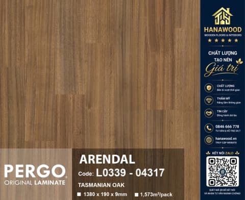 Sàn Gỗ Công Nghiệp Pergo Modern Plank 9mm 04317