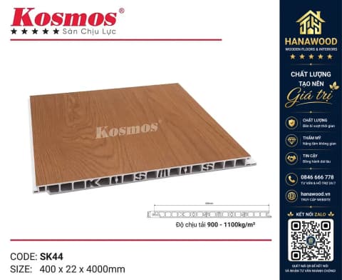 Sàn Nhựa Chịu Lực Giả Gỗ Làm Gác Kosmos SK44X4M