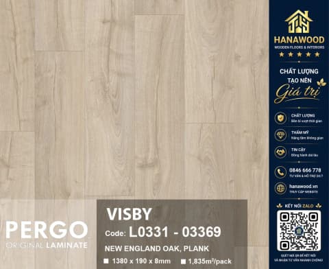 Sàn Gỗ Công Nghiệp Pergo Modern Plank 8mm 03369