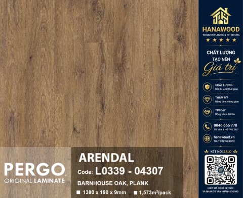 Sàn Gỗ Công Nghiệp Pergo Modern Plank 9mm 04307