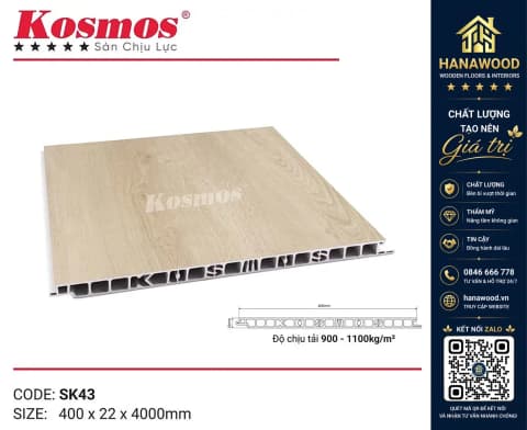 Sàn Nhựa Chịu Lực PVC Làm Gác Xép Kosmos SK43X4M