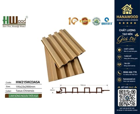 Lam 4 Sóng Ngoài Trời Phủ ASA Hwood HW215W23ASA Taxus Chinensis